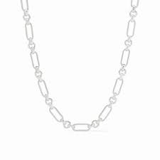 Julie Vos Colette Silver Link Necklace